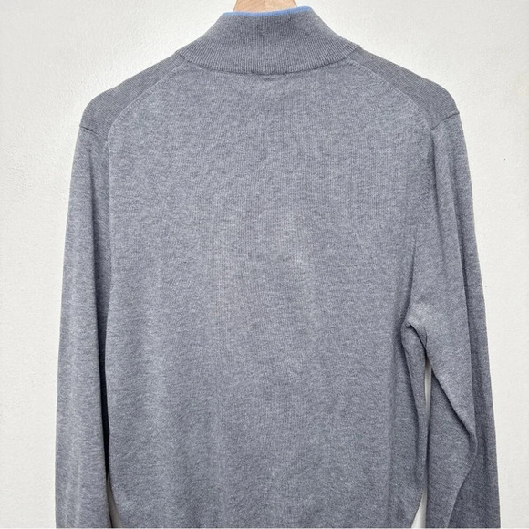 Brooks Brothers Mens Medium Supima Cotton Half Zip Sweater - Picture 11 of 13